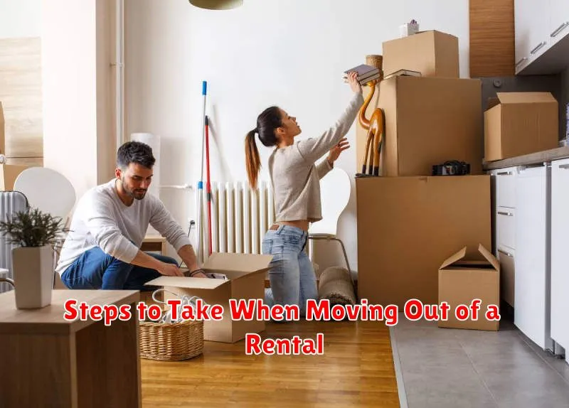 Steps to Take When Moving Out of a Rental