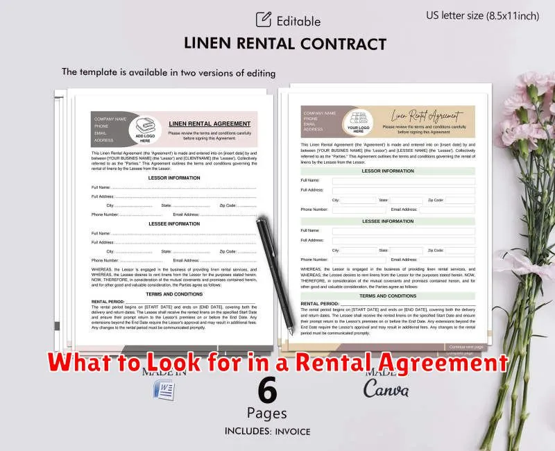 What to Look for in a Rental Agreement